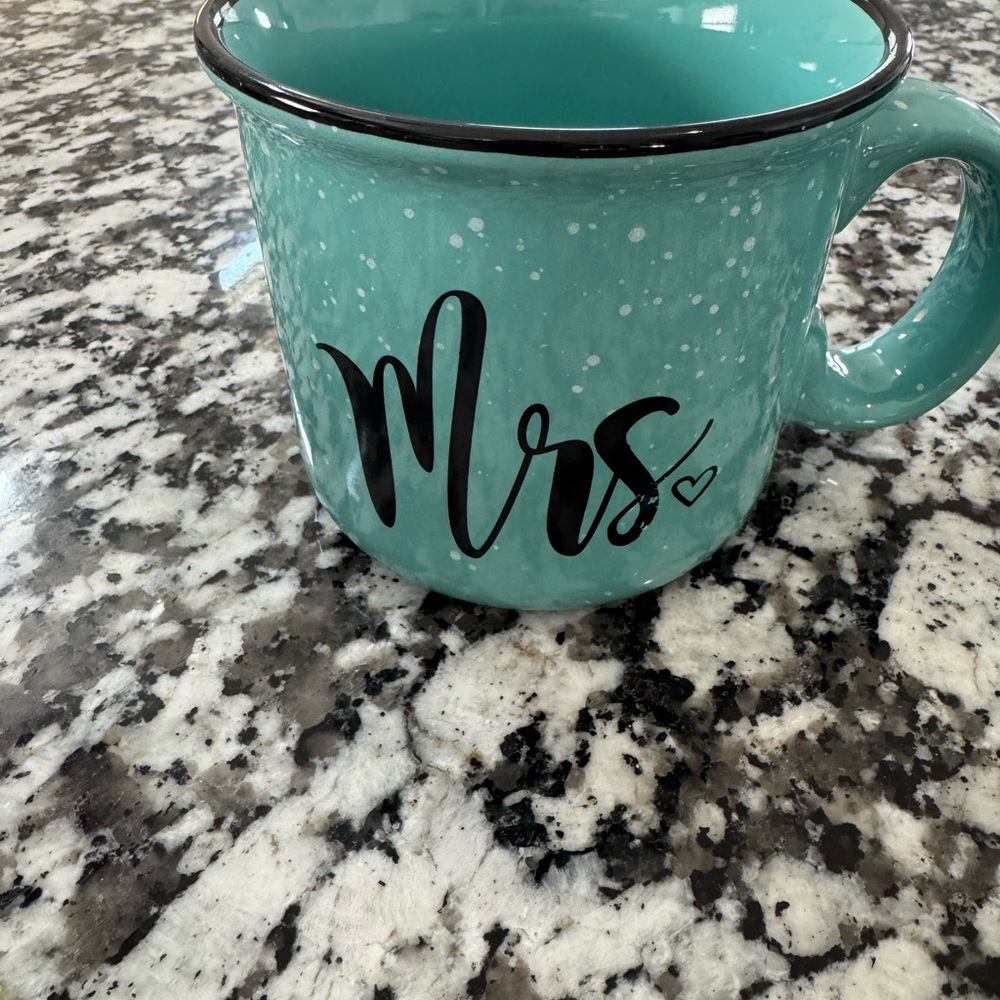 Teal 'Mrs' Mug
